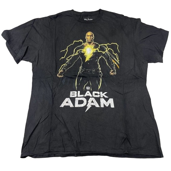 Black Adam Graphic Tee Thrifted Vintage Style Size XL - Picture 1 of 5